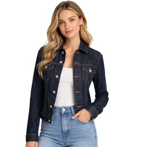 Levi’s Classic Dark Wash Trucker Denim Jacket Sz S